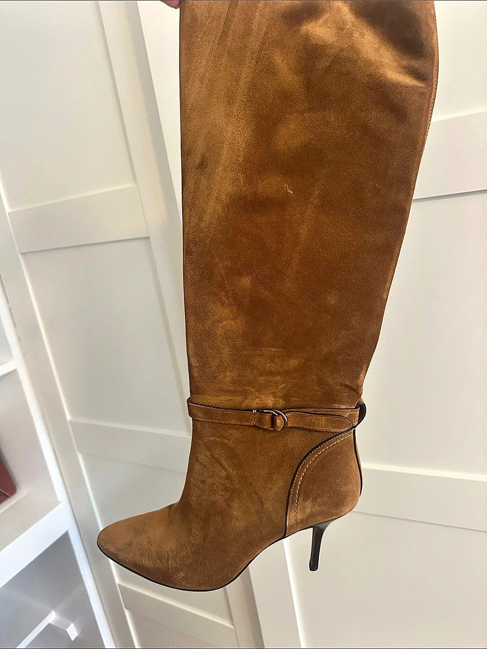 Polo by Ralph Lauren Emmalyn Suede Heel Boot Brown